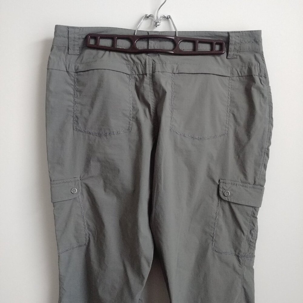 Windriver Womens athletic hiking pants nylon spandex neutral olive green grey 10 - Picture 7 of 14